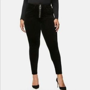 Good American Velvet Jeans with Exposed Zip